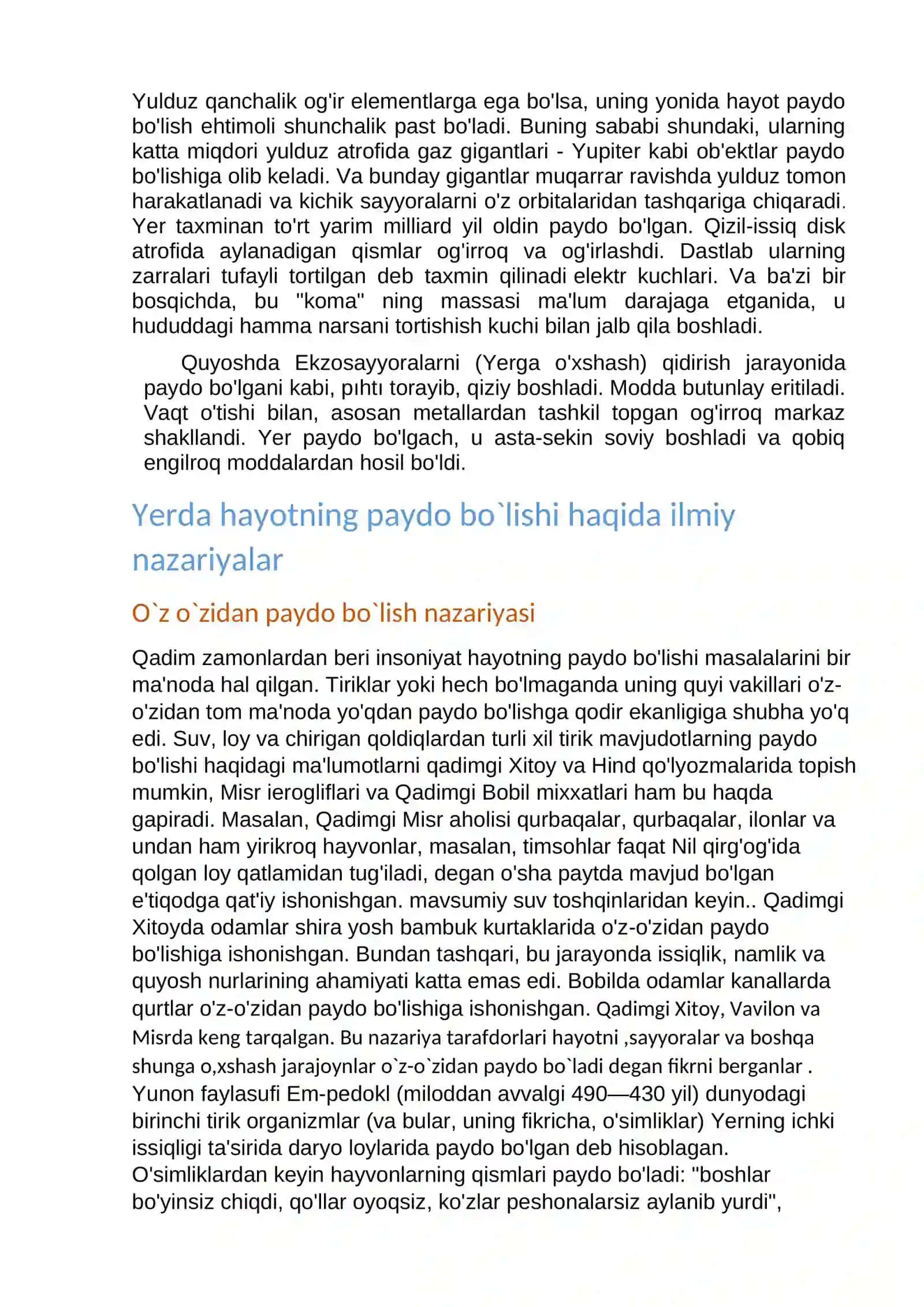 INSON EVOLYUTSIYASI VA OLD TARIX FANIDAN MUSTAQIL ISH 4