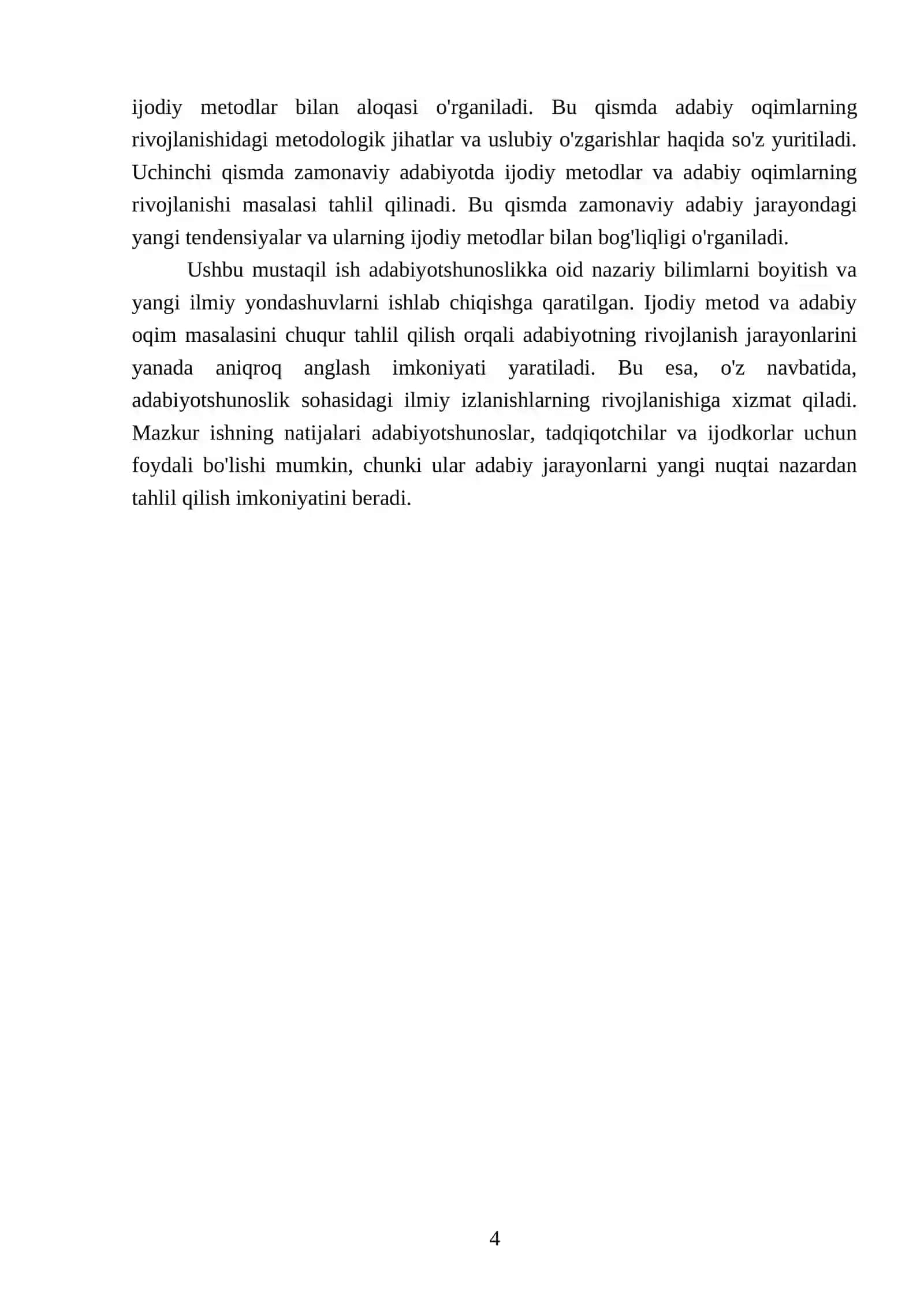 NODIRNING DINSHUNOSLIK FANIDAN TAYYORLAGAN MUSTAQIL ISHI 4