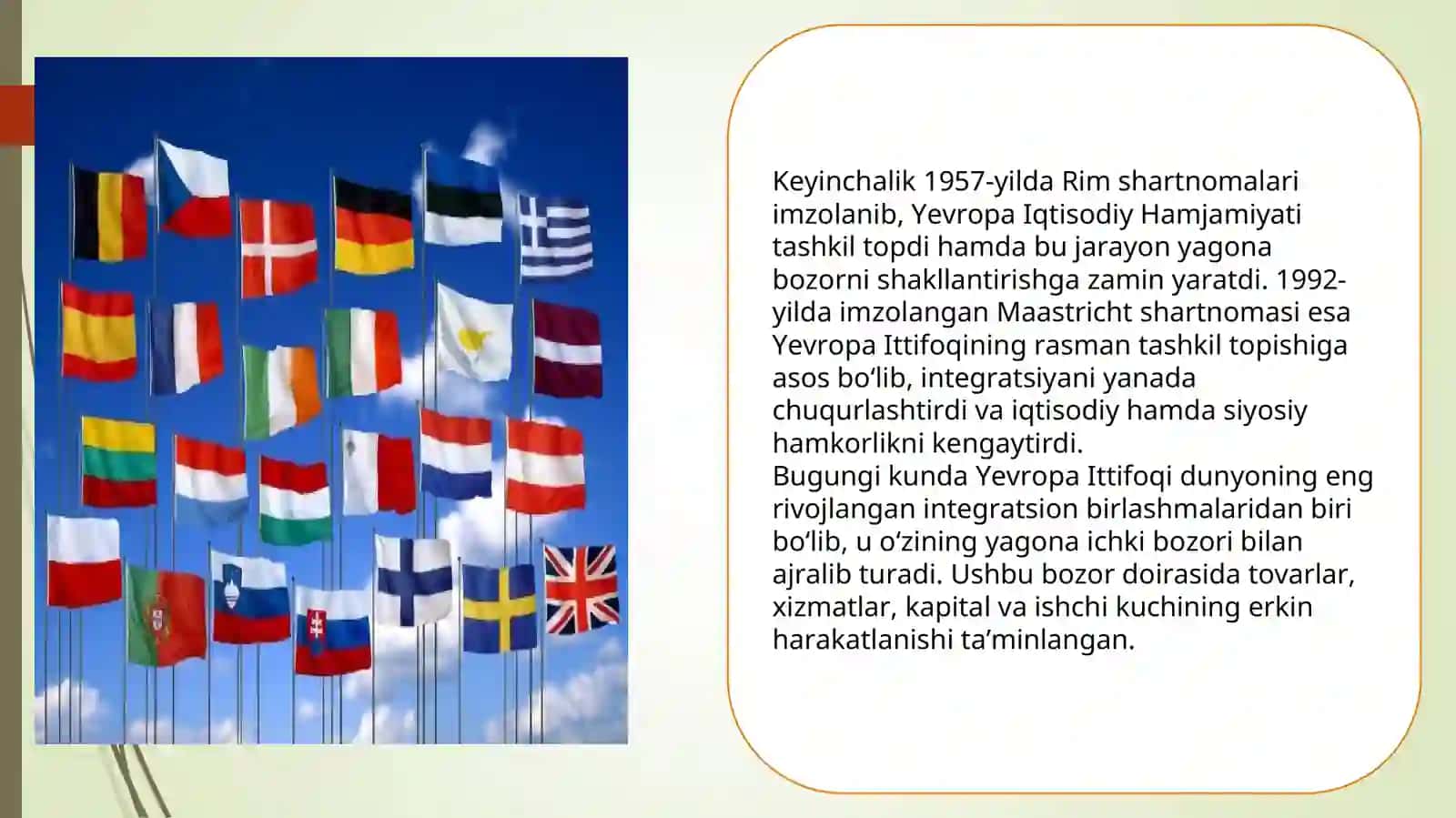 Yevropa Ittifoqi mamlakatlarining rivojlanish xususiyatlari. 4
