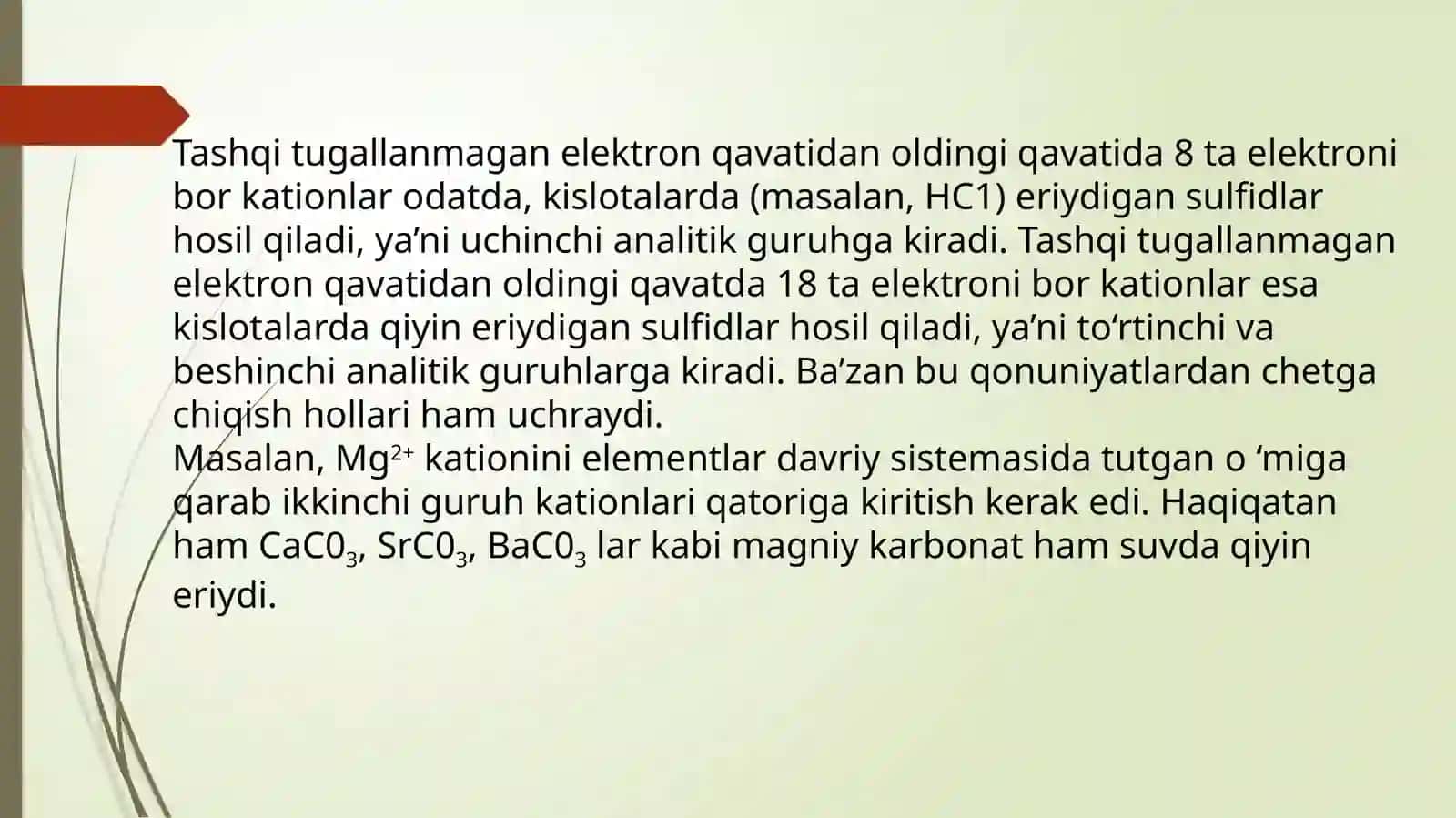 Analitik kimyo fanidan tayyorlangan kurs ishi taqdimoti 4
