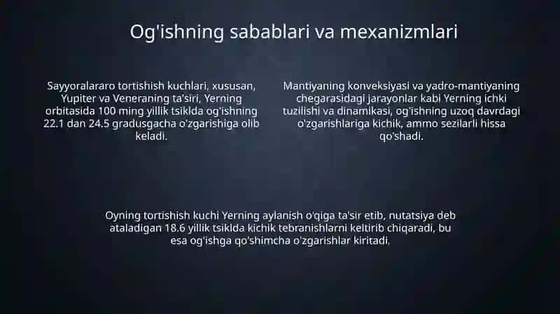 Ekliptikaning ekvatorga ogʻmaligini oʻrganish va kuzatish 4