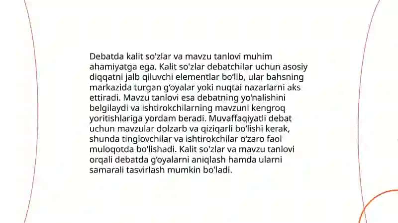 Debatda keys 4