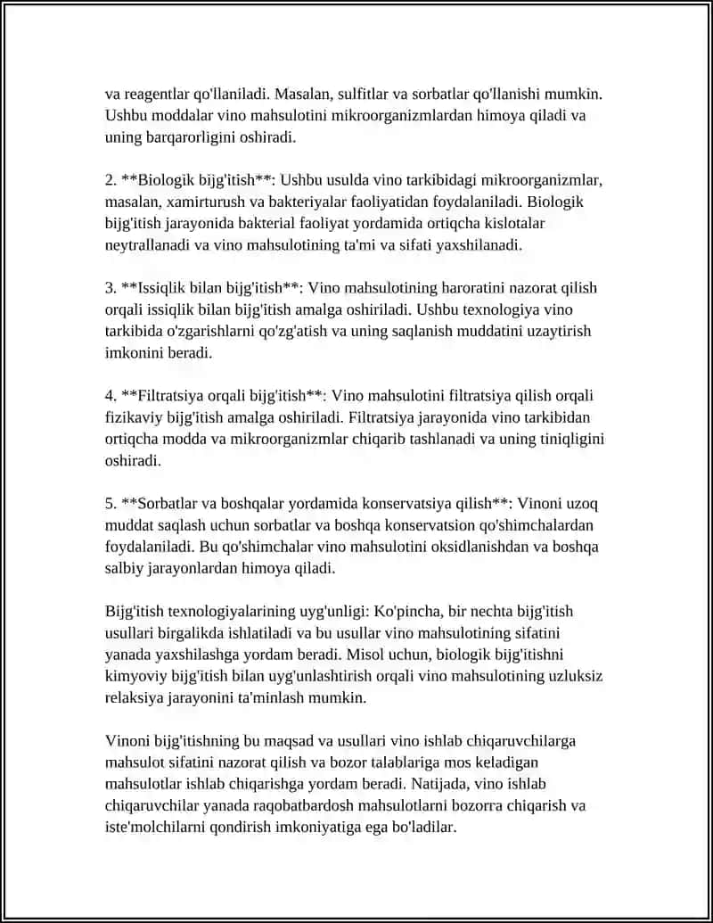 VINONI BIJG'ITISH. BIJG'ISH TURLARI KLASSIFIKATSIYASI 4