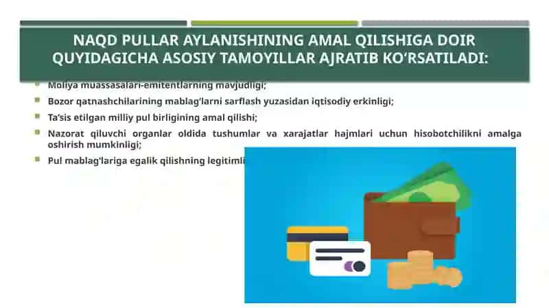 O’zbekiston Respublikasini pul tizimi va uning elementlari 4