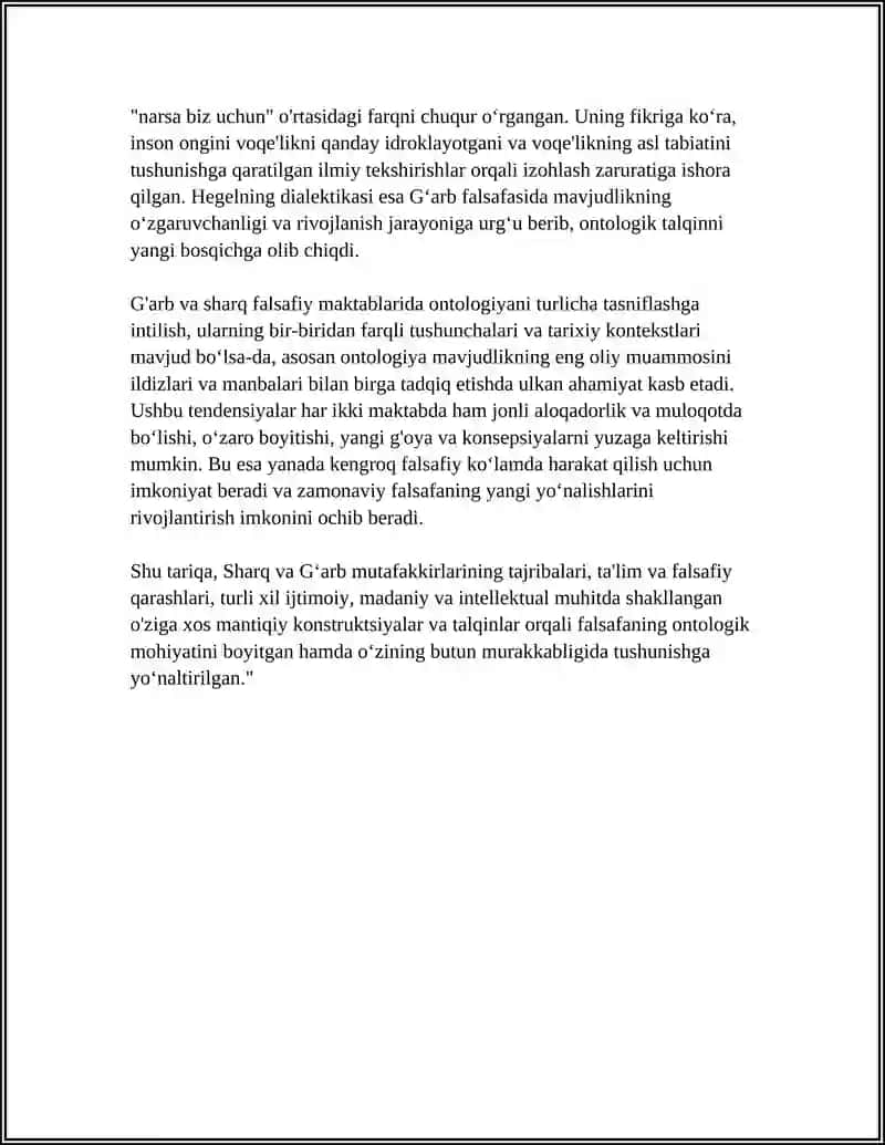 FALSAFANING MOHIYATIGA OID SHARQ VA GʻARB MUTAFFAKKIRLARI TA’RIFLARINING TASNIFLASH 4