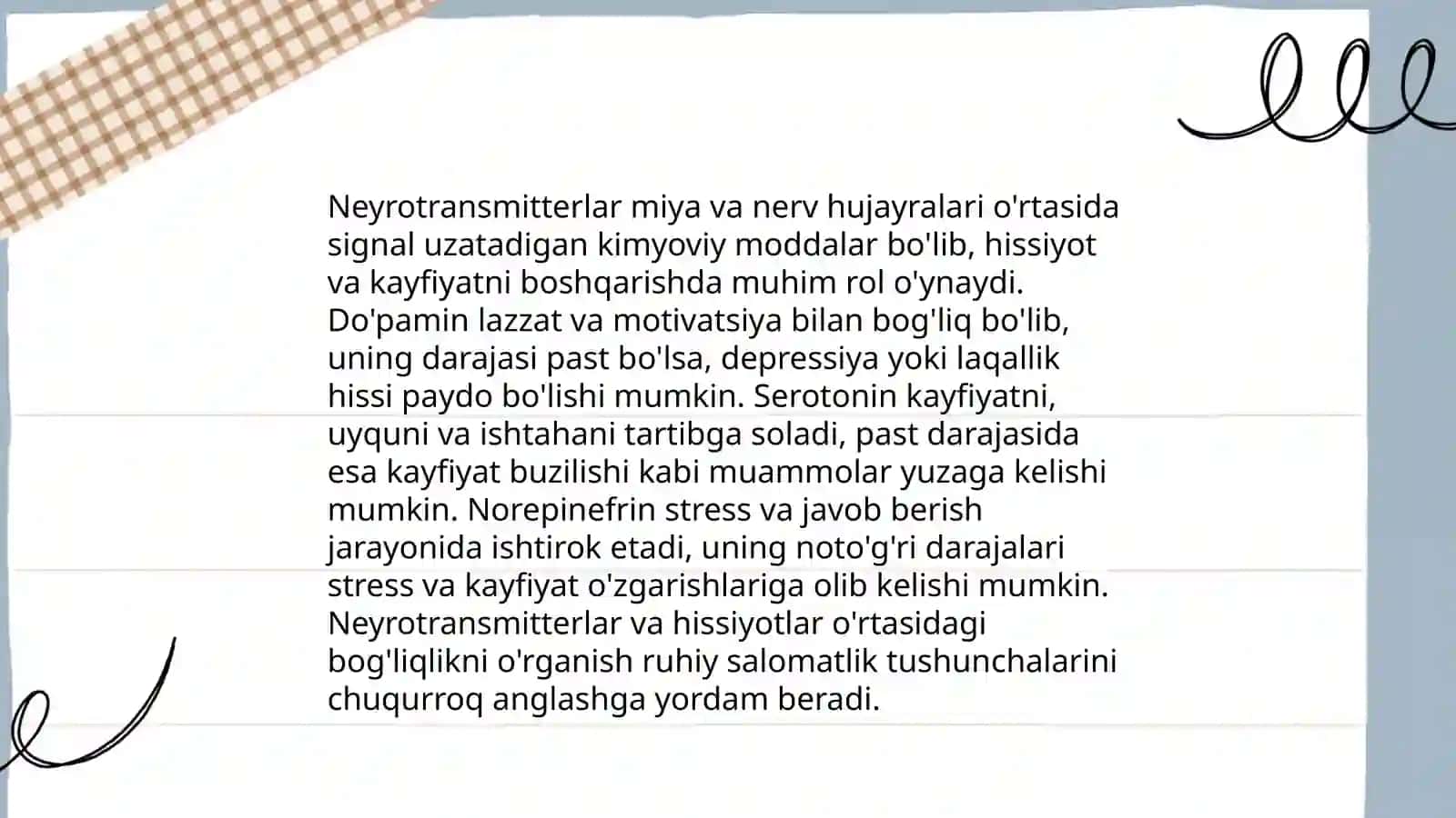 Hissiyotning fiziologik asoslari 4