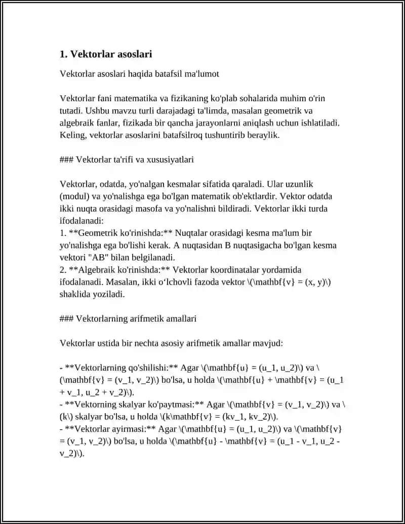 MAYDONLAR NAZARIYASIDA VEKTOR HISOB TADBIQLARI 4