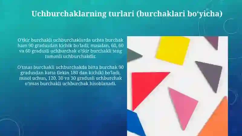 Uchburchaklar 4