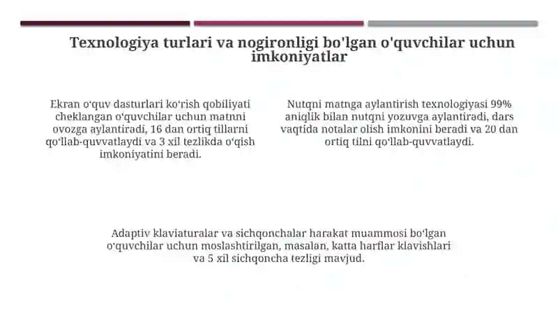 Inklyuziv ta'lim texnologiyasi 4