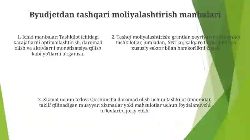Maktabda Budjetdan Tashqari Mablag‘ Ishlab Topish Tizimini Joriy Etish 4