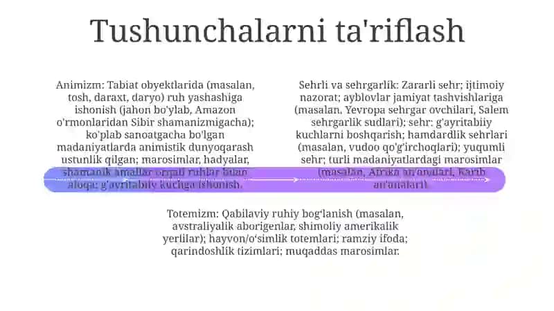 Totemizm, animizm, fetishizm, sehr, magiyalarning qiyosiy tahlili 4