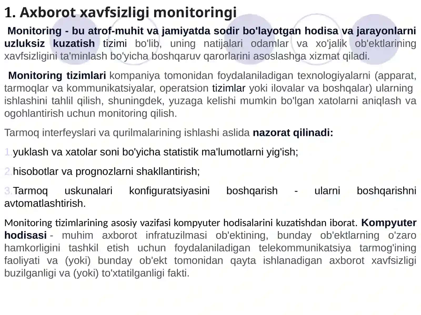 Tarmoq monitoringi va tahdidlarni aniqlash 4