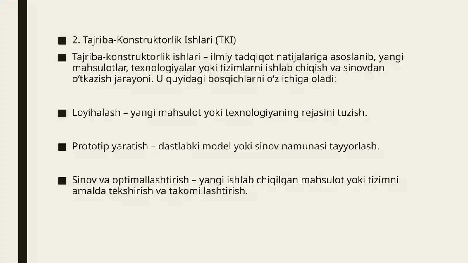 Ilmiy –tadqiqot va tajriba konstruktorlik ishlari 4
