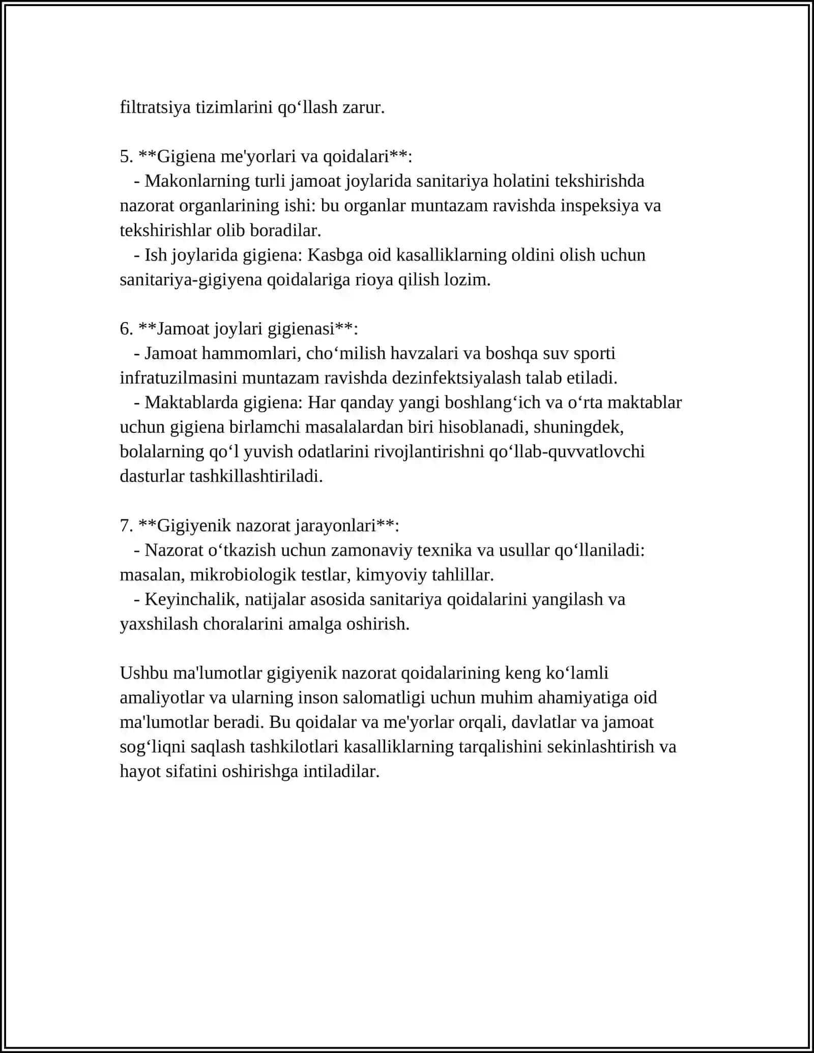 GÒSHT VA GÒSHT MAHSULOTLARI ISHLAB CHIQARISHGA QÒYILGAN GIGIYENIK MEYORLAR 4