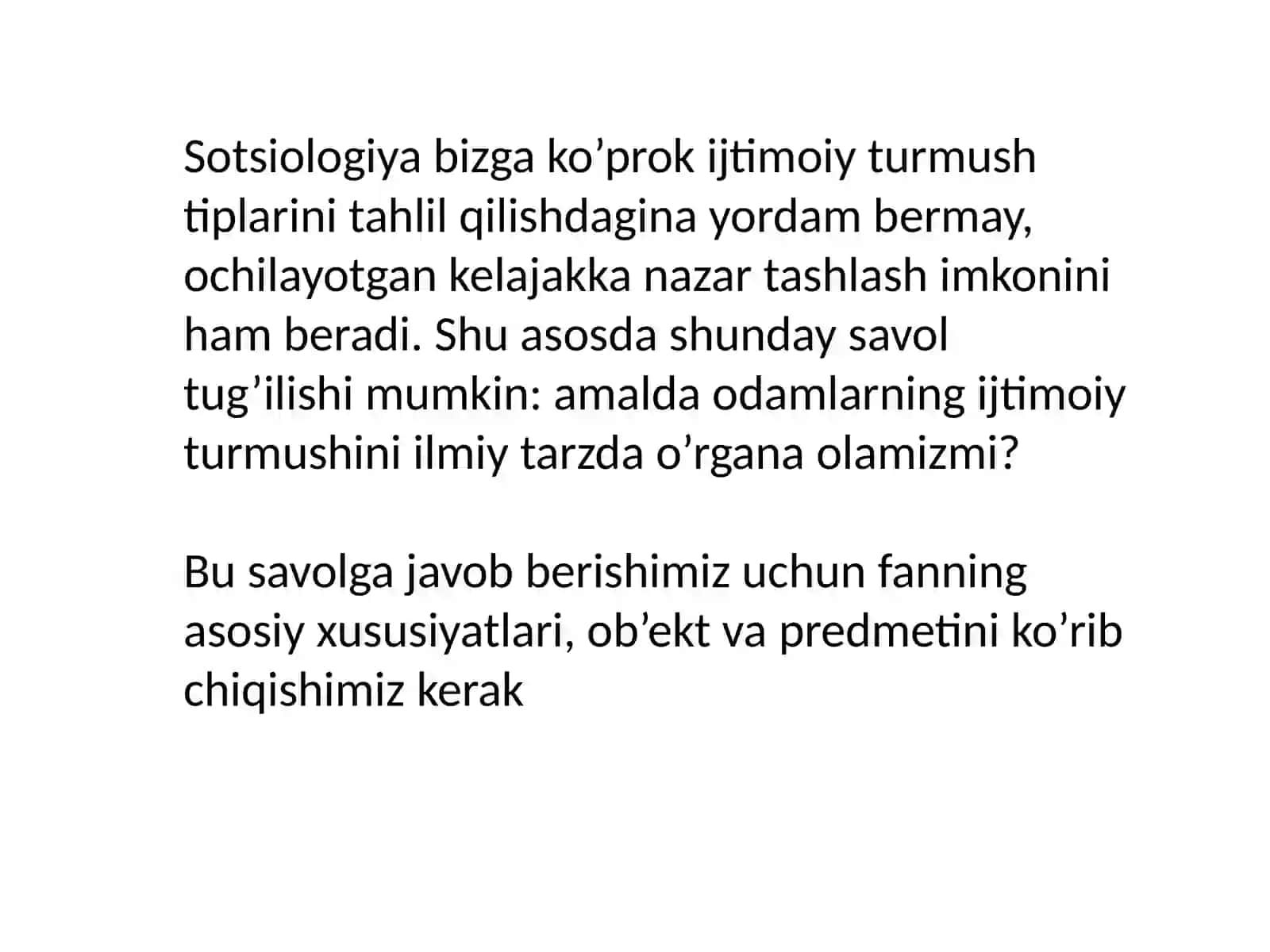 Sotsiologiya va aniq fanlar munosabatlari 4