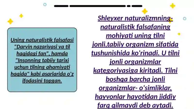O'zbek til va adabiyoti yo'nalishi 5-20 guruh talabasi Olimova Sevinchning Tilshunoslik nazariyasi fanidan tayyorlagan taqdimot 4