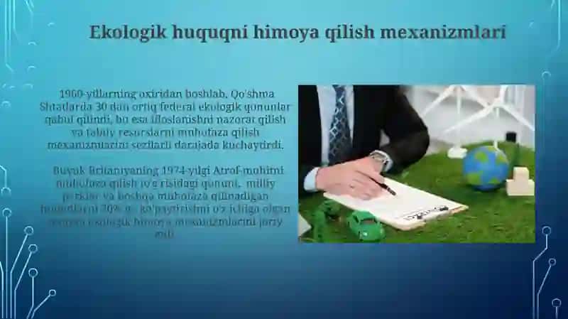 Ekologiya huquqi fanining rivojlanish tarixi 4