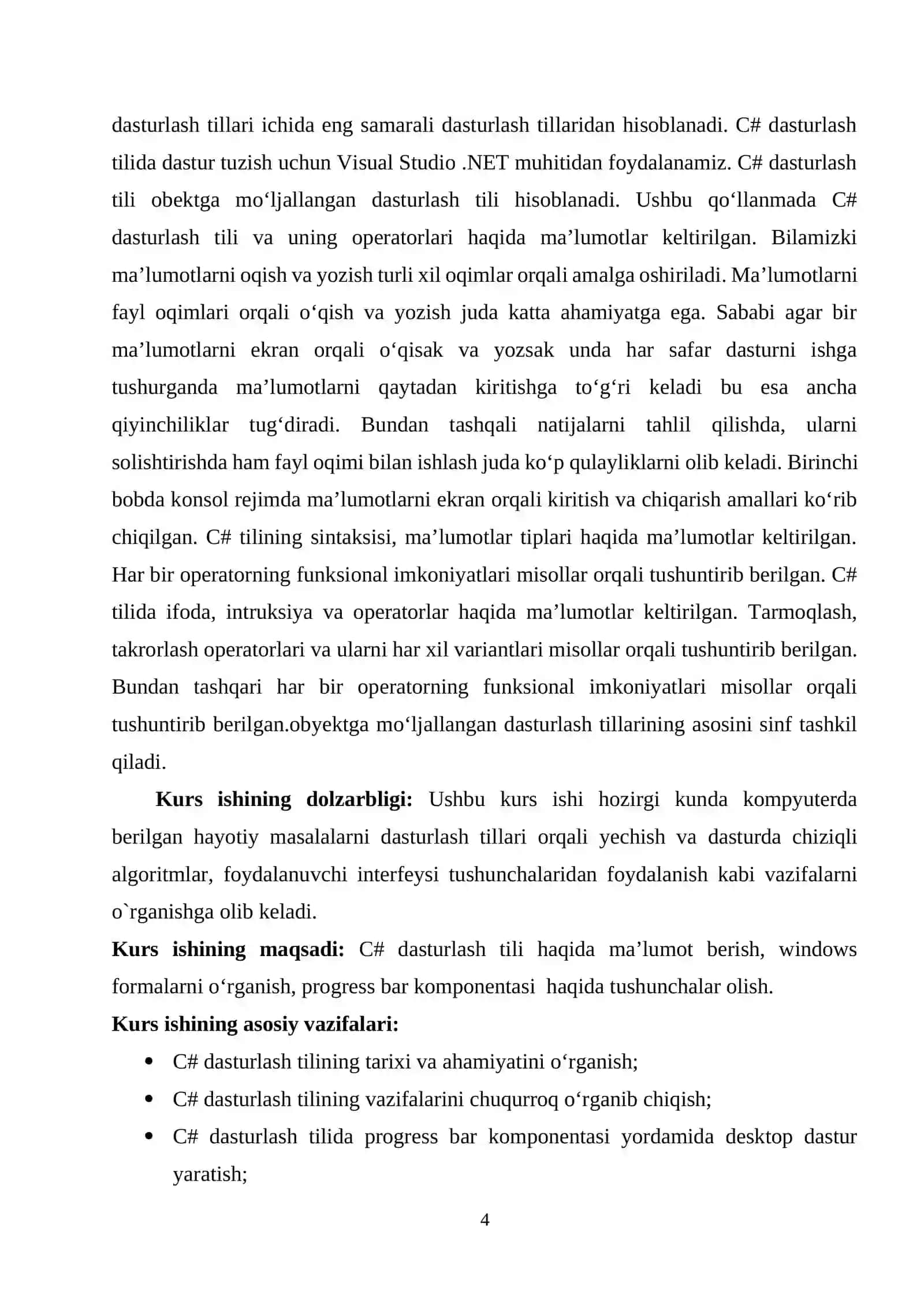 C# dasturlash tilida progress bar komponentasi yordamida dastur tuzish 4