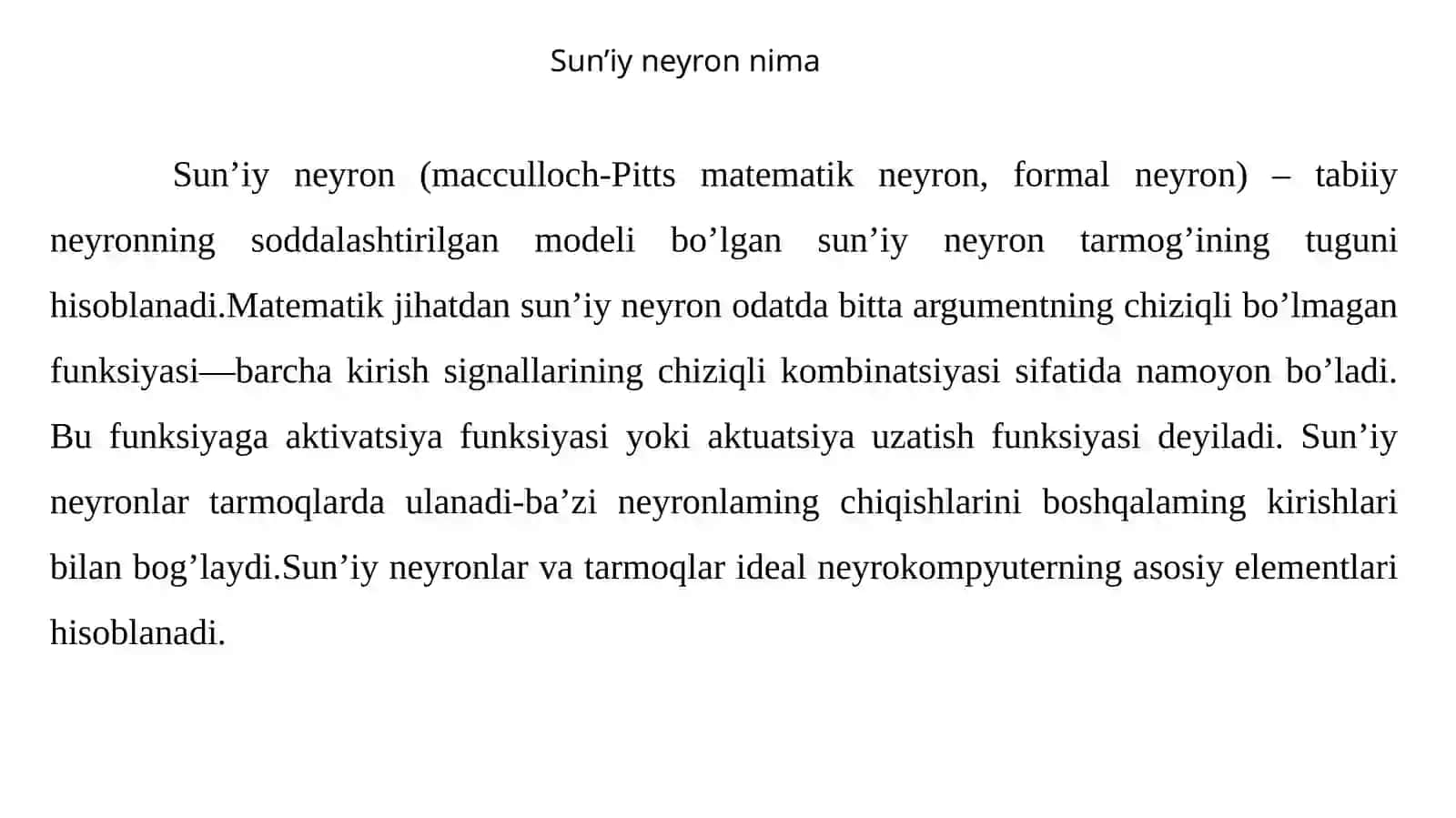 Neyronlar 4