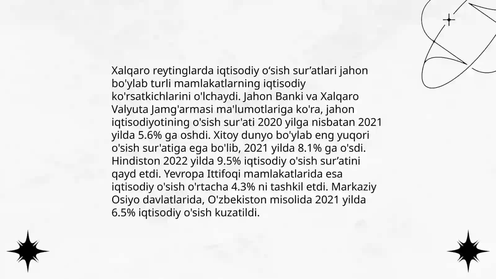 Yangi Oʻzbekiston ijtimoiy siyosiy iqtisodiy va madaniy hayotida roʻy berayotgan oʻzgarishlarning xalqaro reyting va indekslarda aks etishi 4