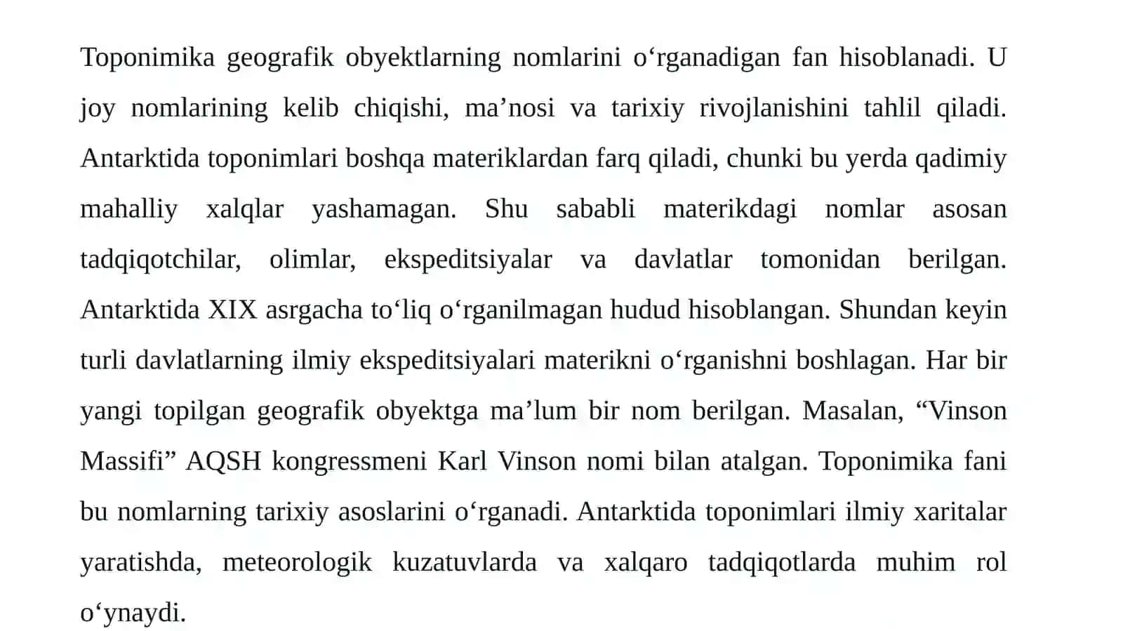 Antarktida toponimlari 4