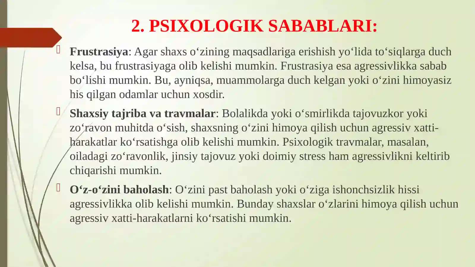 AGRESSIV VA NIZOLI XATTI-HARAKATLAR DIAGNOSTIKASI 4