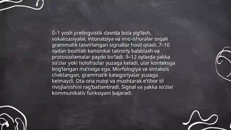 Nutqning gramatik qurilishini oʻziga xosligi boʻyicha tavsifnoma 4