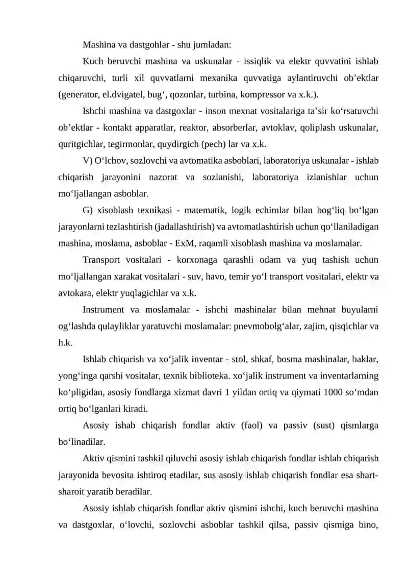 Korxonaning asosiy kapitali 4