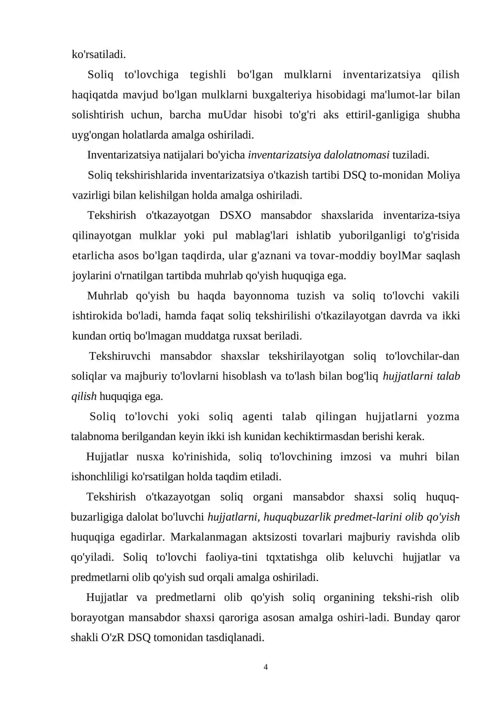 Soliq TCKSHIRISHLARINI O'TKAZISH TARTIBI 4