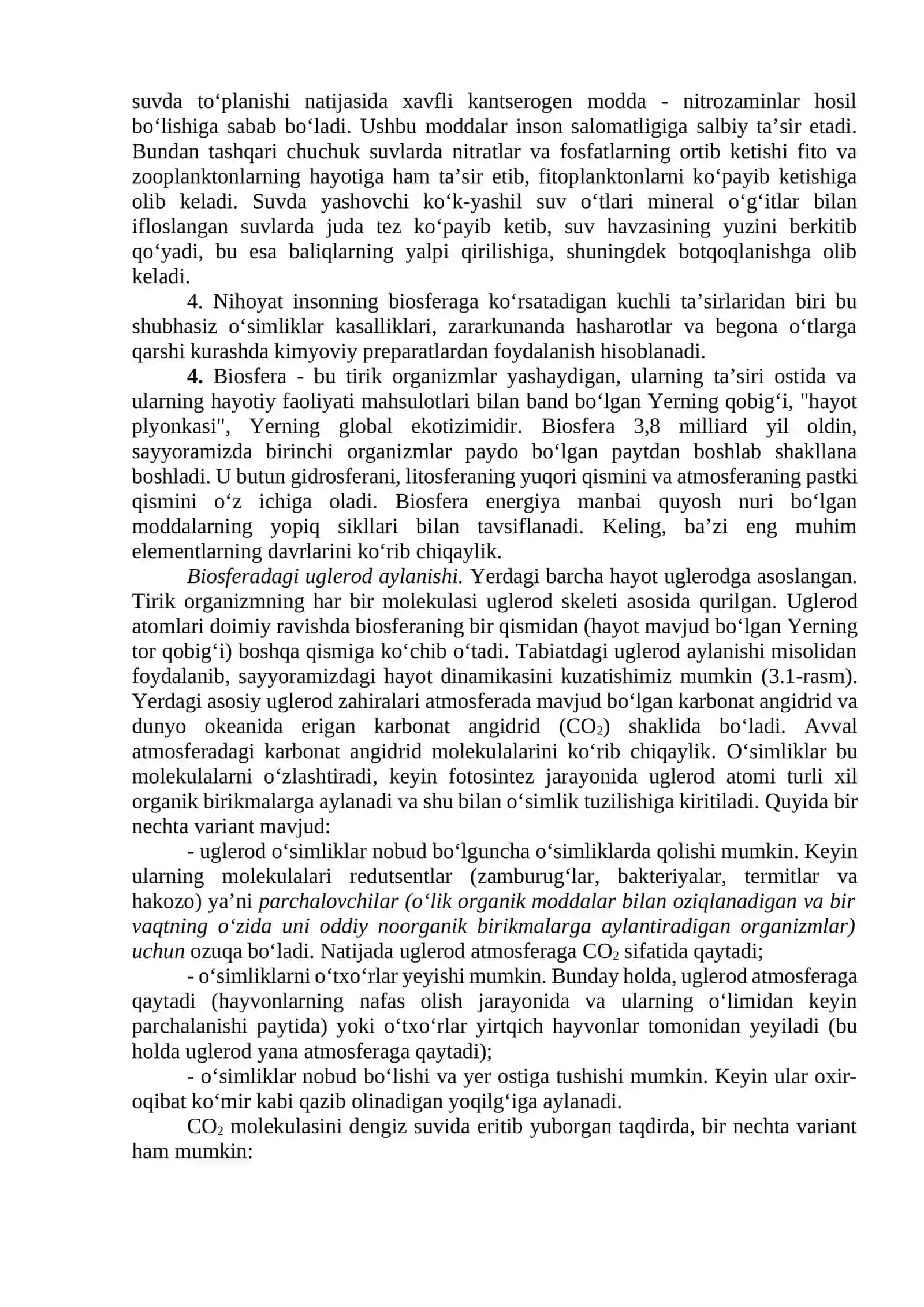 Biosfera haqida tushuncha. Biosfera haqida V.I.Vernadskiy ta’limoti 4
