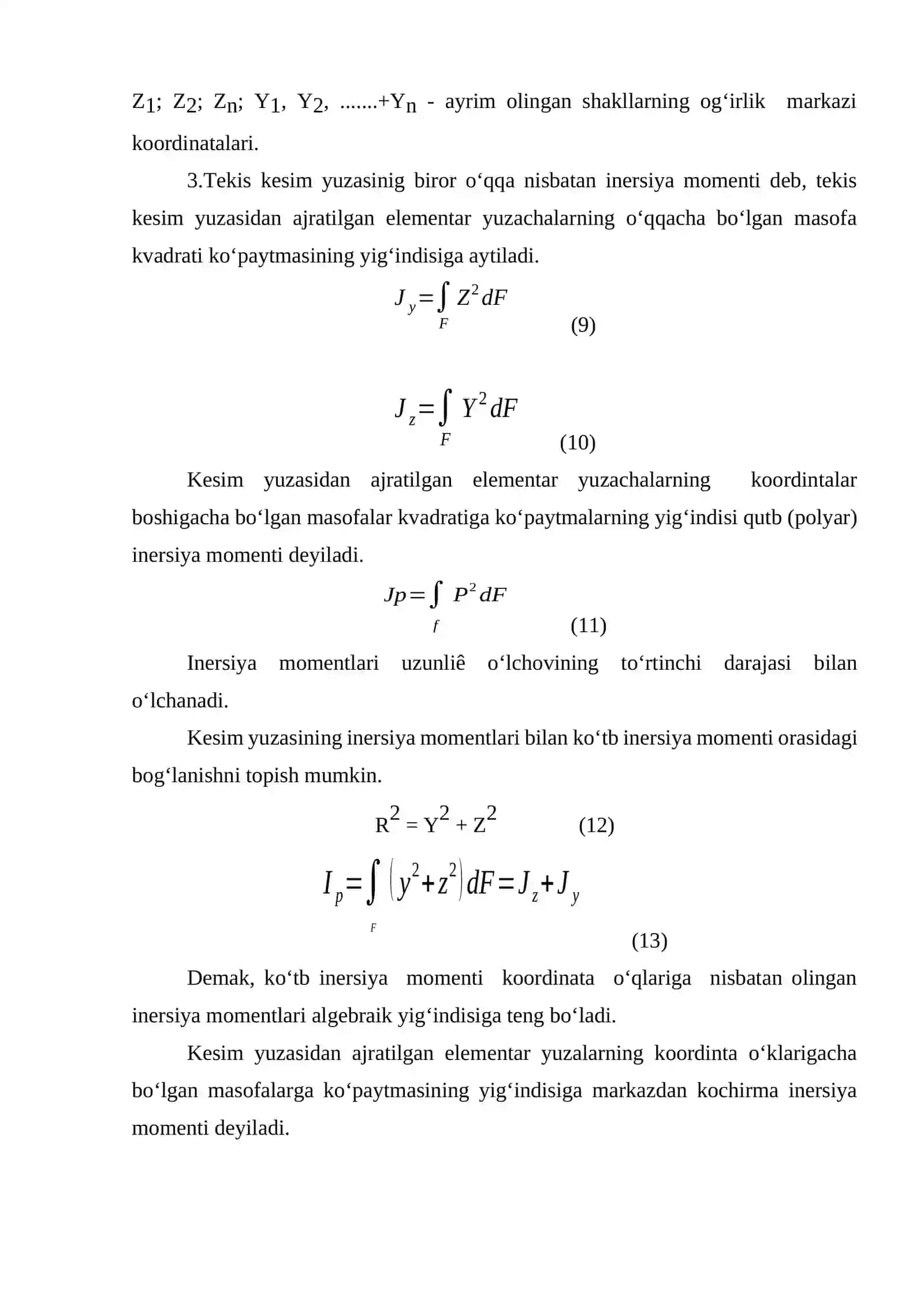 Sterjen ko'ndalang kesim yuzasining geometrik xarakteristikalarini tadqiqot qilish 4