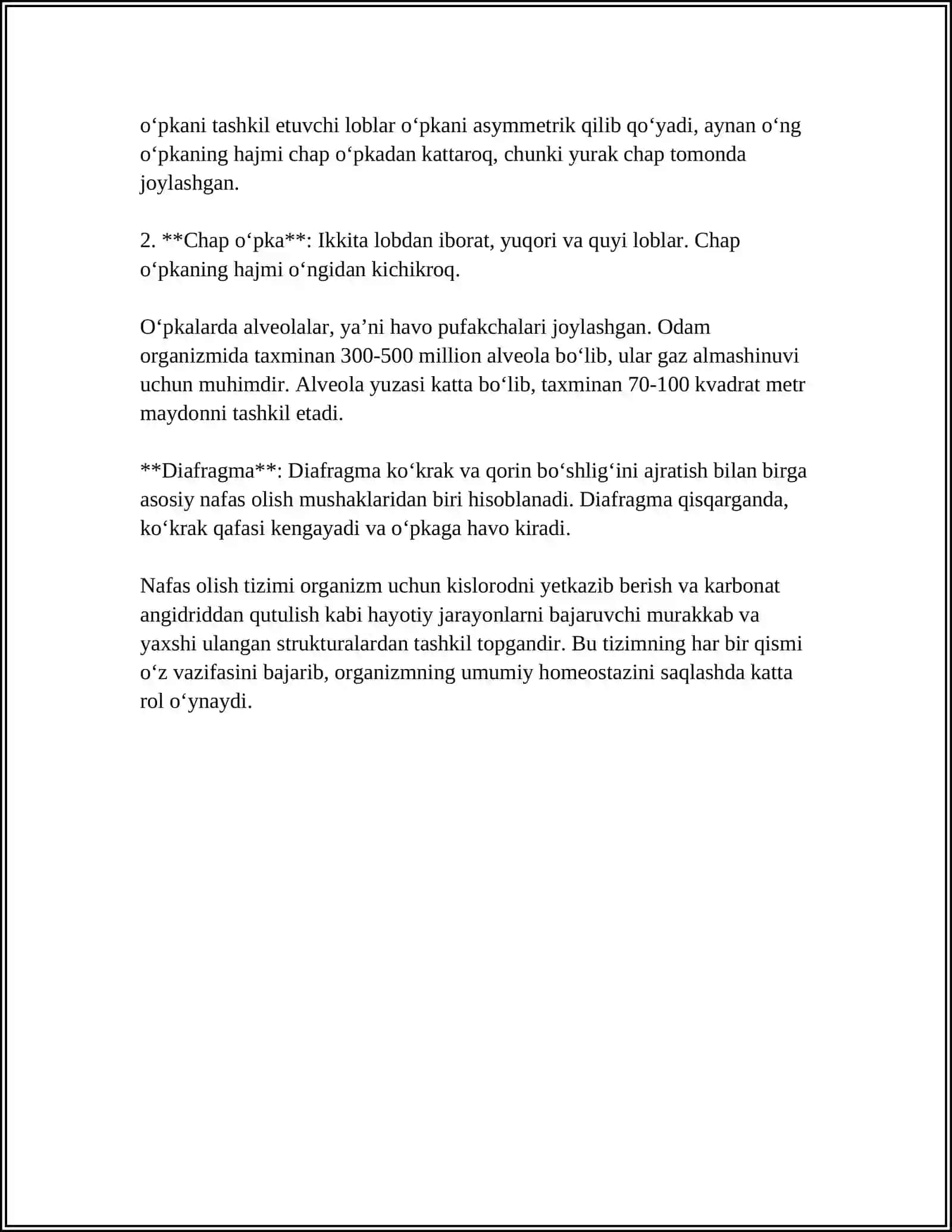 NAFAS OLISH, JINSIY TIZIM ONTO – FILOGENEZI 4