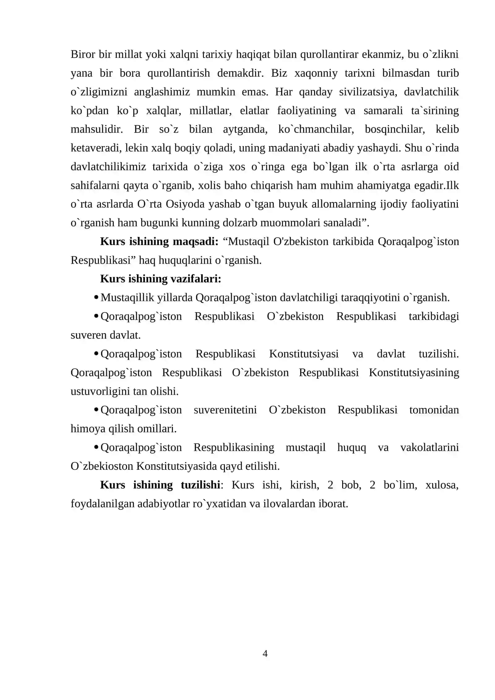 Mustaqil O'zbekiston tarkibida Qoraqalpog`iston Respublikasi 4