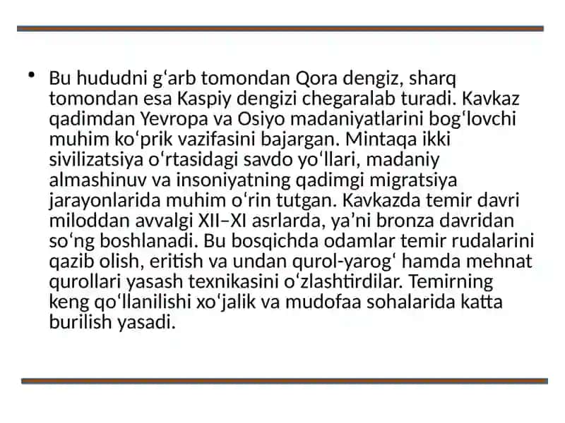 Kavkaz arxaik davr arxeologiyasi 4