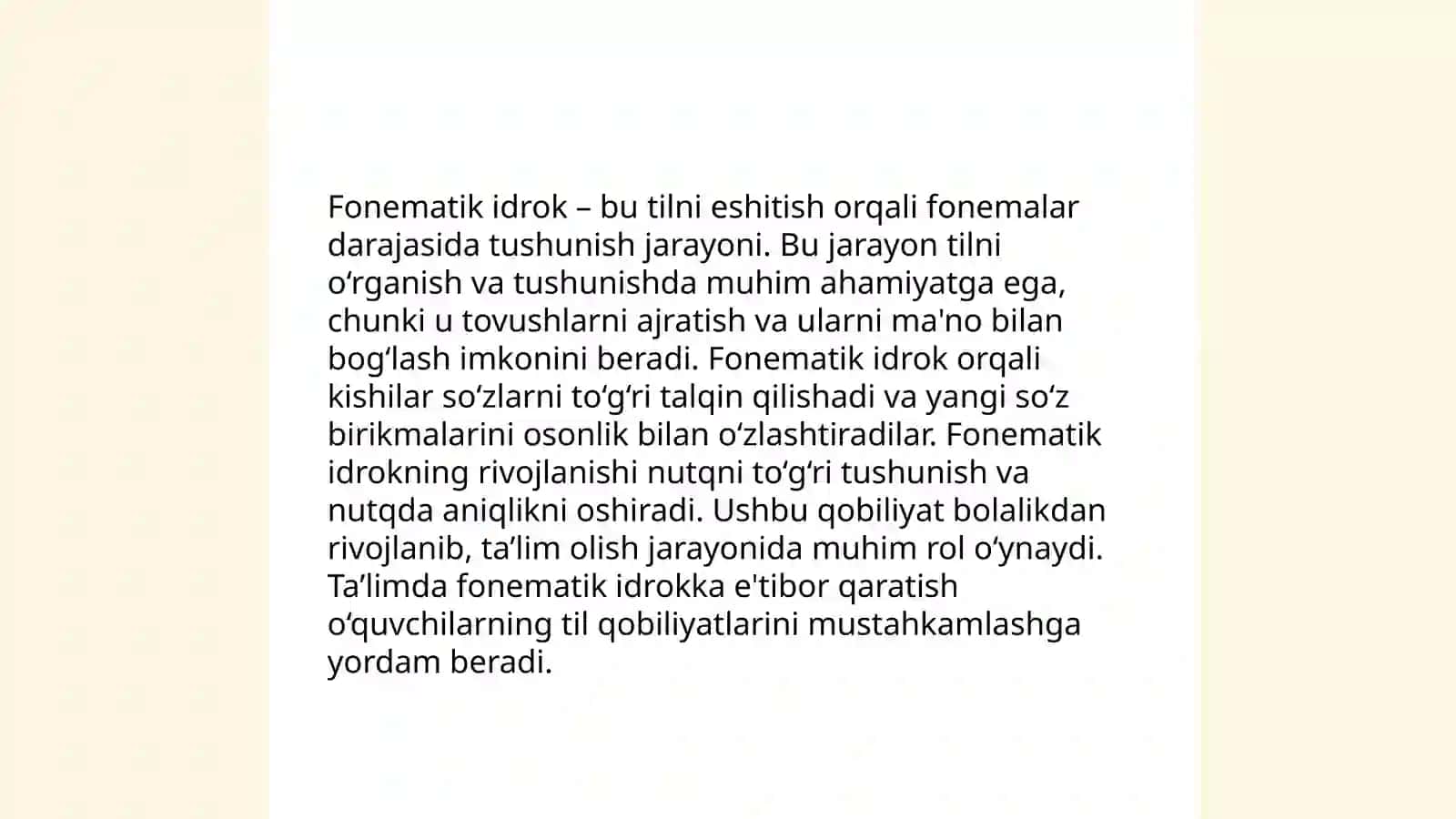 Fonematik eshituv va idrokni rivojlantirish boʻyicha didaktik oʻyinlarni loyihalashtirish 4