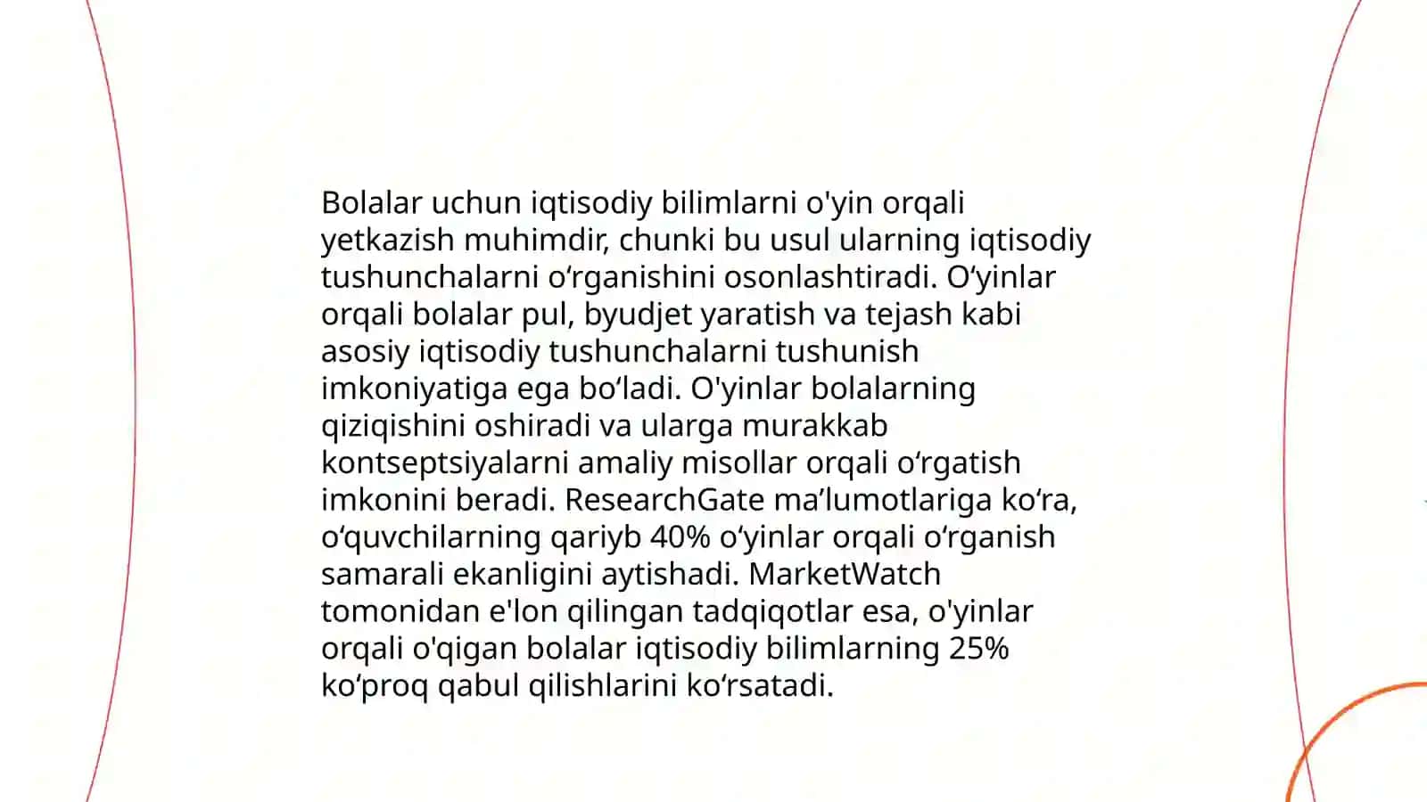 Ta'limiy o'yinlar orqali tadbirkorlik va iqtisodiy tarbiyani olib borish 4