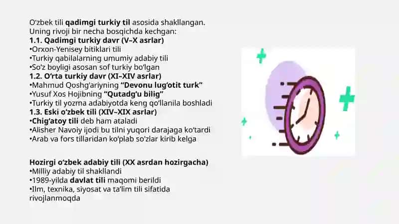 O’zbektili vauning tillar tizimi dagi o‘rni 4