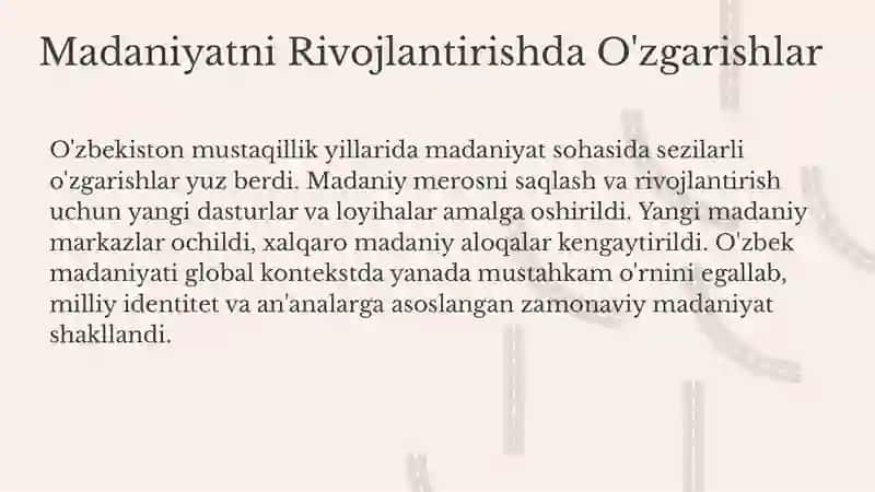 Mustaqillik yillarida marifiy va madaniy tiklanish 4
