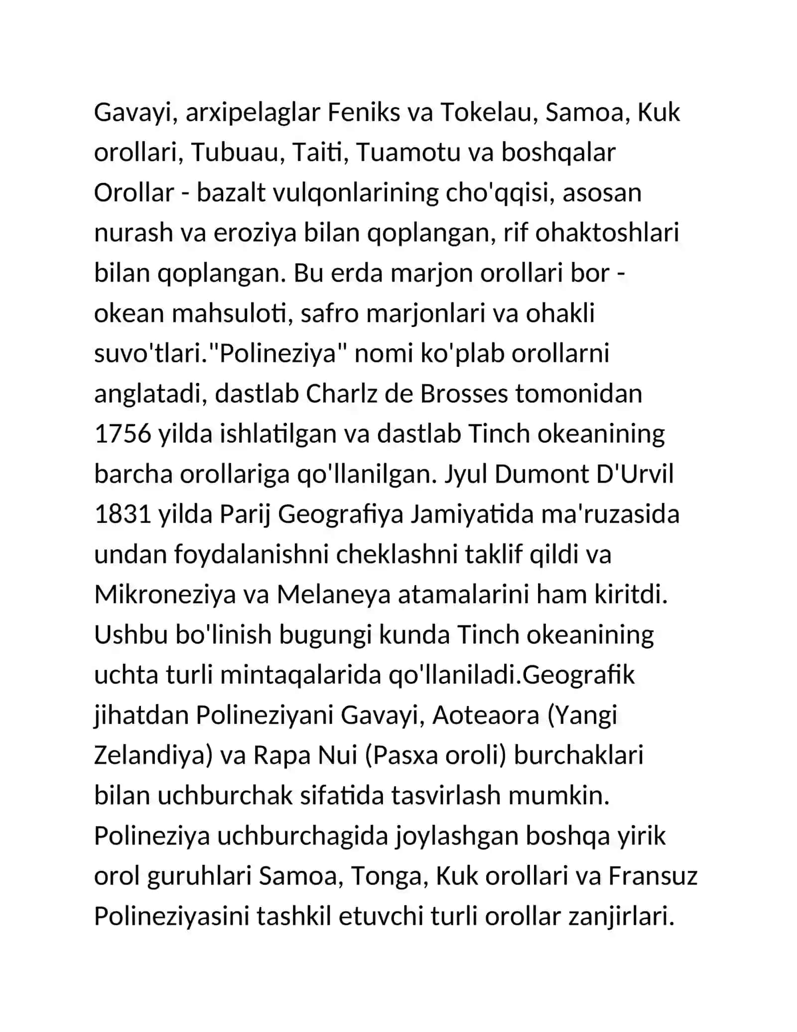 Polineziya xalqlari etnologik klassifikatsiyasi va an'anaviy xo'jaligi 4