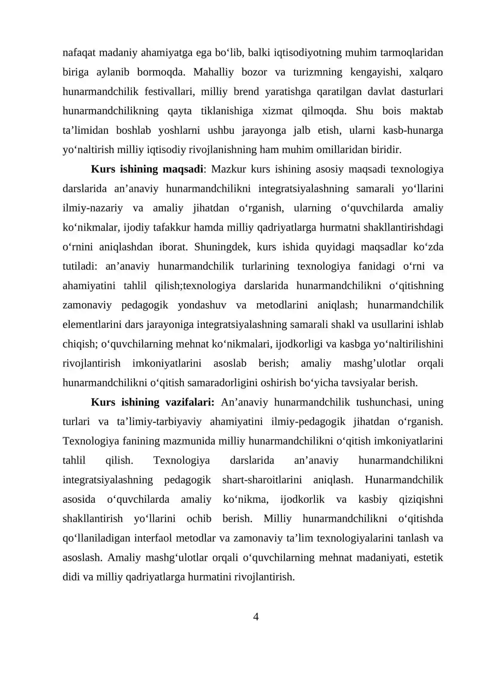 An’anaviy hunarmandchilikni texnologiya darslarida integratsiyalashning samarali yoʻllari 4