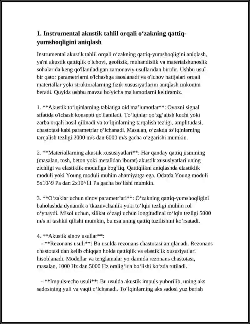 OʻZAKNING QATTIQ,YUMSHOQLIGINI ANIQLASH USULLARI (TURKIY TILLAR QIYOSIY-TARIXIY FONETIKASI FANIDAN) 4