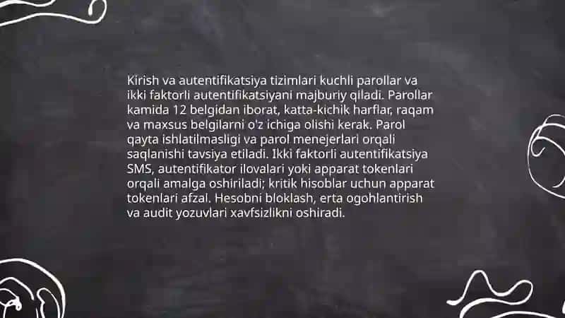 Axborotni ruxsatsiz foydalanishlardan ximiyalash 4