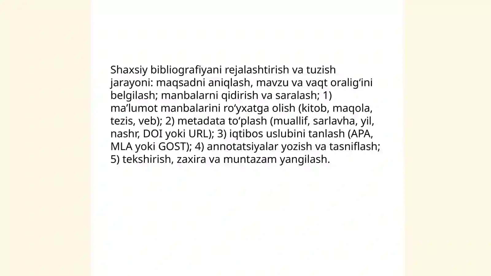 Shaxsiy bibliografiya 4