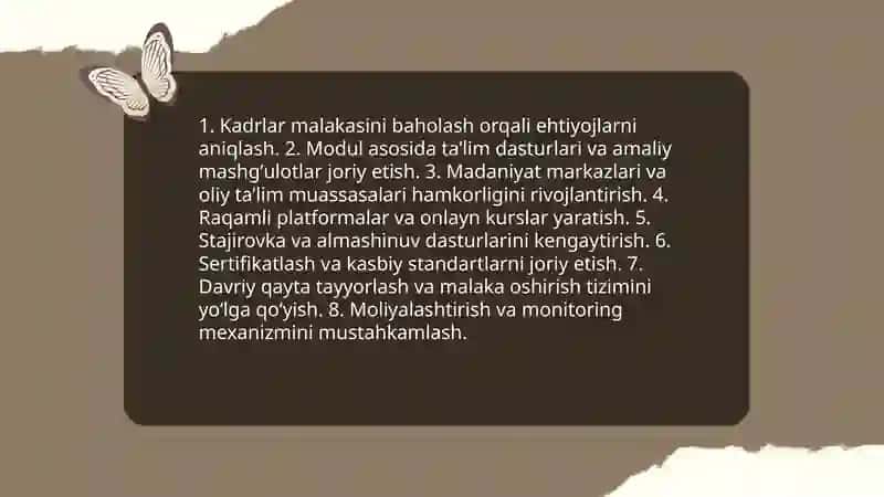 Madaniyat markazlarini rivojlantirish bilan bogʻliq muammolar va ularning yechimi 4