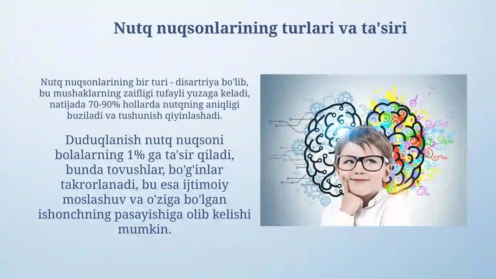 Nutq nuqsoniga ega bolalarning bilim olishi vaijodkorligini rivojlantirish 4