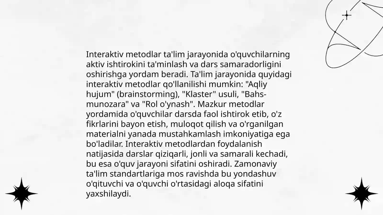 Musataqil ish mavzusi yuzasidan taqdimot tayyorlash 4
