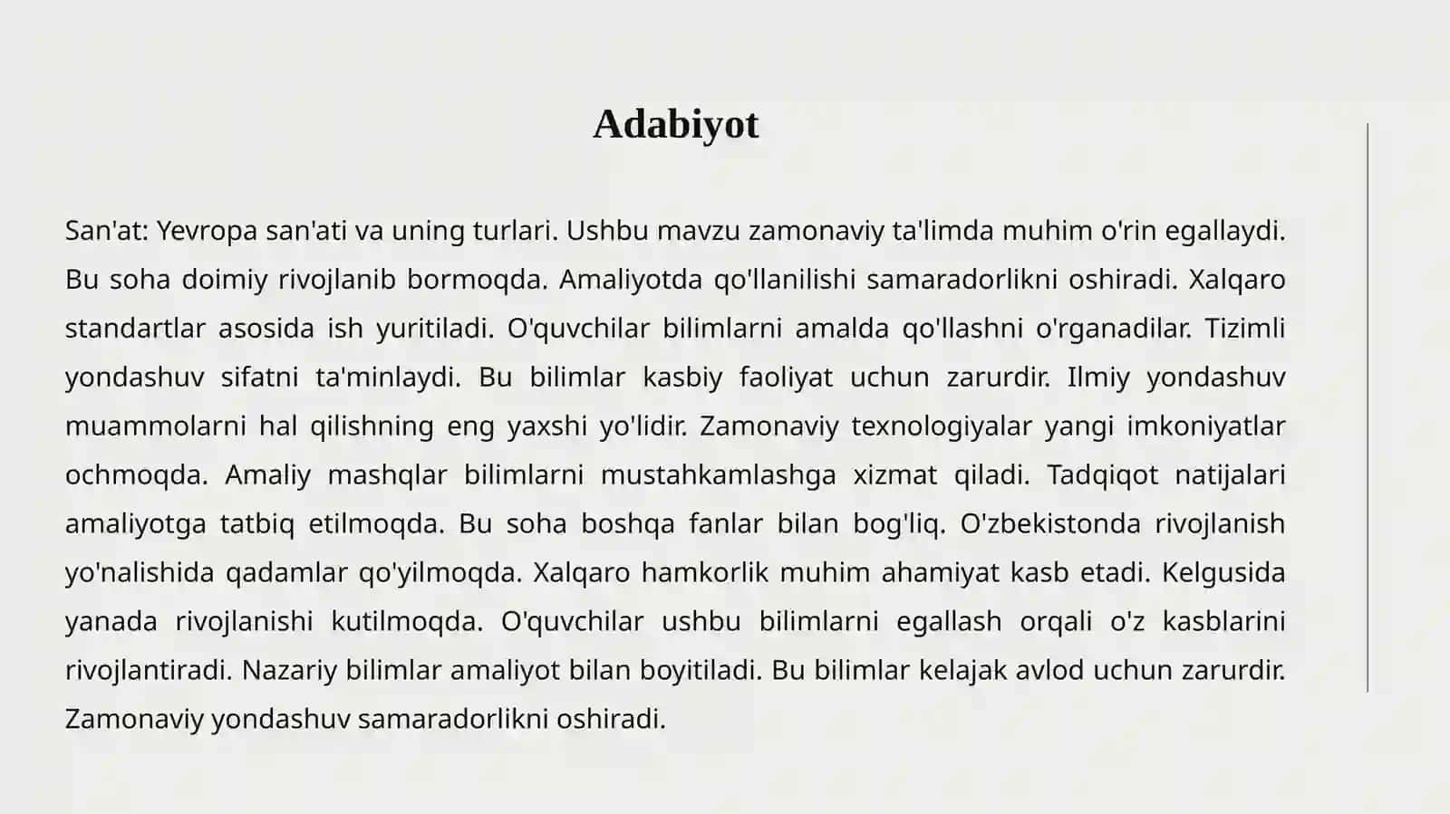 YEVROPA MADANIYATI 4