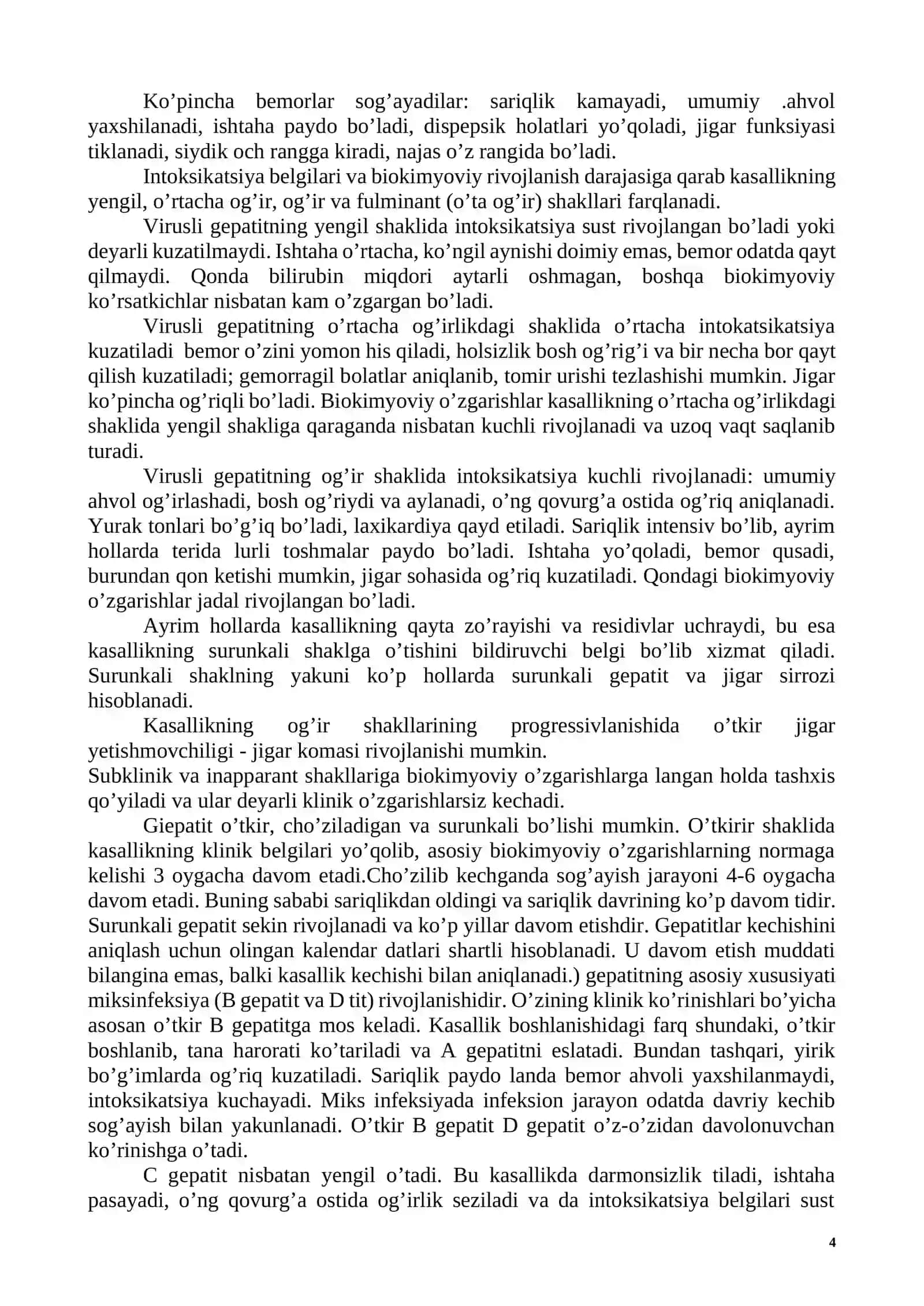 Virusli gepatitlar (viral hepatitis) 4