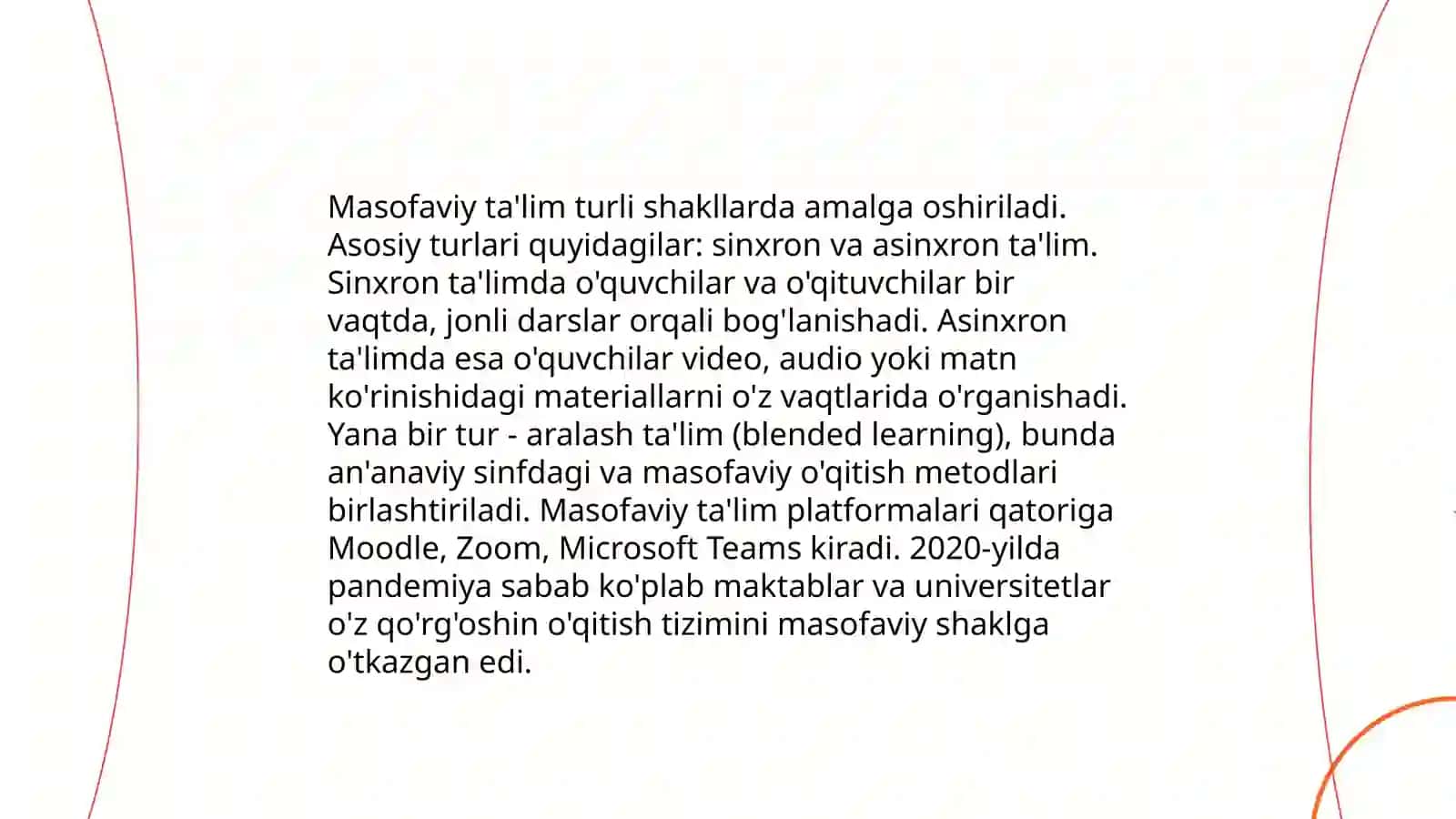An'anaviy ta'lim shakllari 4