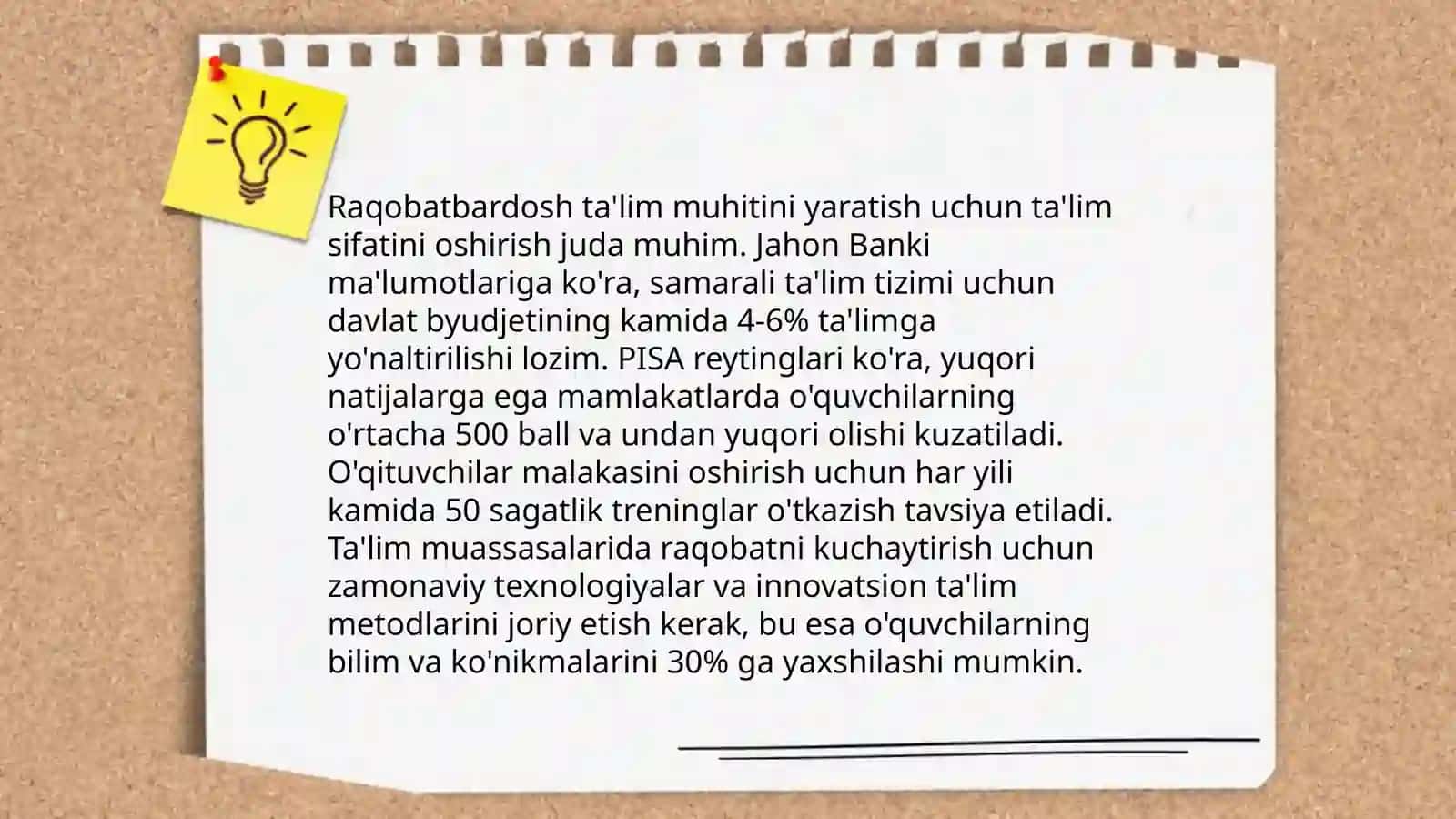 Oʻzbekiston respublikasi talim tizmin rivojlantirishning konsktual asoslari 4